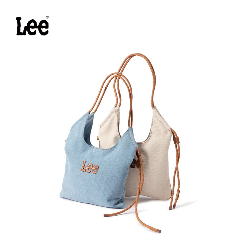 Lee时尚通勤腋下单肩包女秋千包2026新款简约潮流手提包斜挎包女士包 牛仔蓝（通勤搭子）