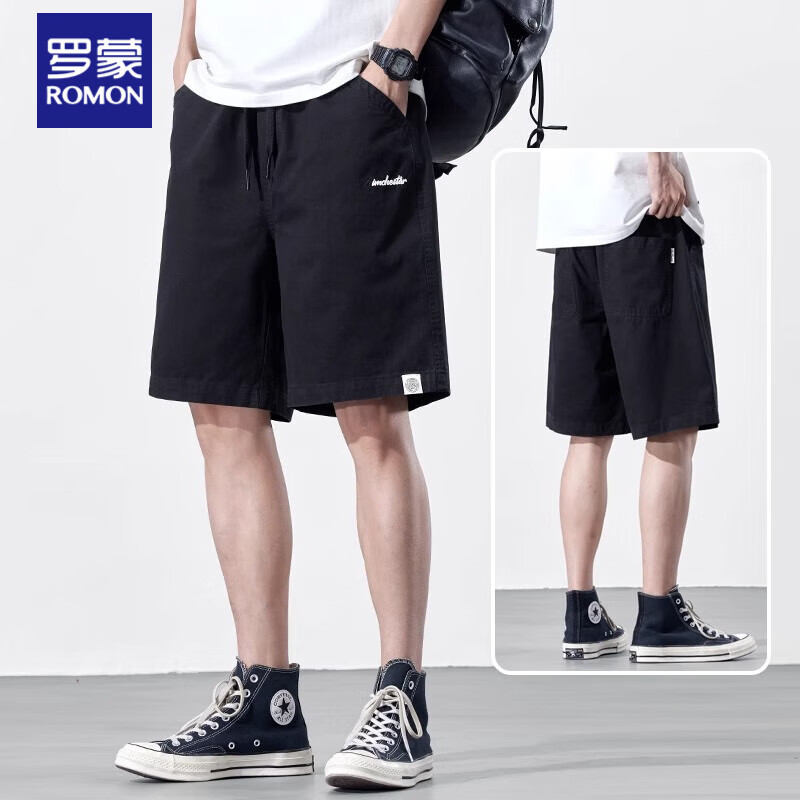 ���ڲ��������ɣ�ROMON��2025�¿�޹�װ���ж̿���ʿ�ļ���������⴩�п�5��ֿ����� D5007��ɫ 4XL ��170-200�