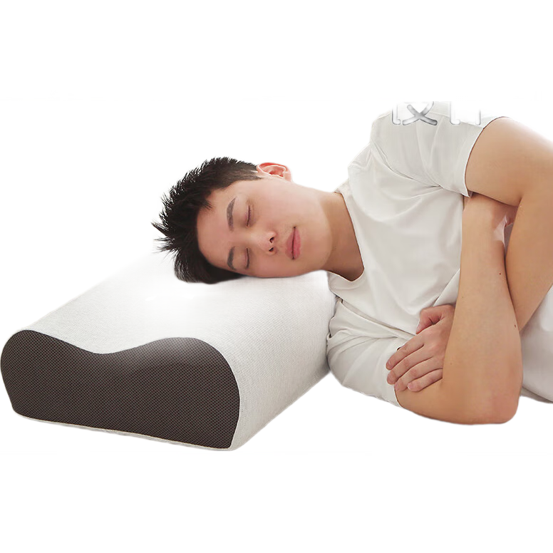 诺伊曼（noyoke）记忆棉男士高个健壮胖人专用高枕头加大加厚不塌陷侧睡护颈椎枕 【超高枕】【配原装枕套】 单只 加宽超高枕14/16cm