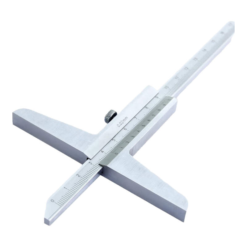 上量高精度準確深度測量工具游標卡尺刻度尺 0-200
