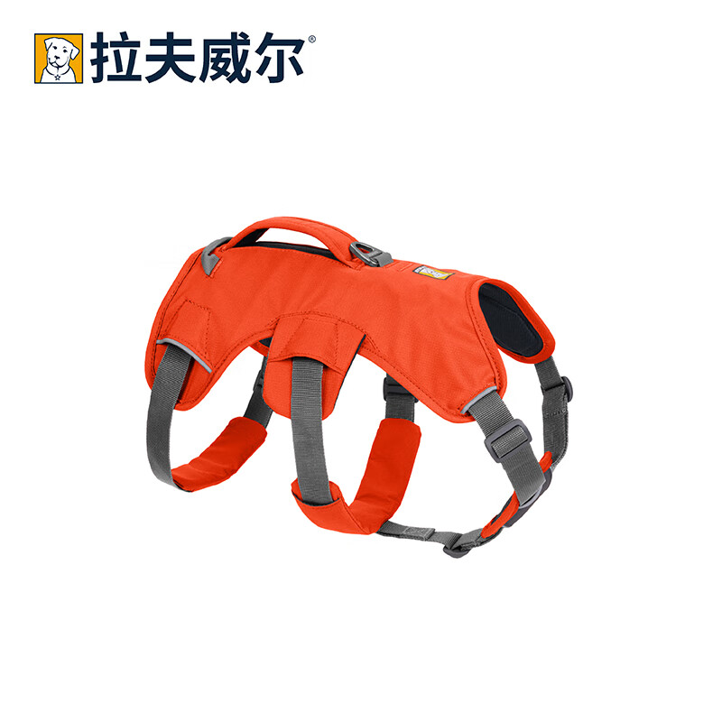 拉夫威爾汪大師狗狗背心式牽引繩中小型犬ruffwear狗胸背帶牽狗繩 火焰橘 XXS 適合胸圍 33-43cm