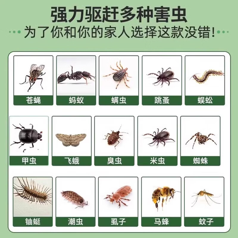 JCZS德国品牌驱虫药室内驱赶蟑螂神器家用防虫苍蝇克星除虫香薰杀虫剂 【3盒】植物萃取全屋无虫