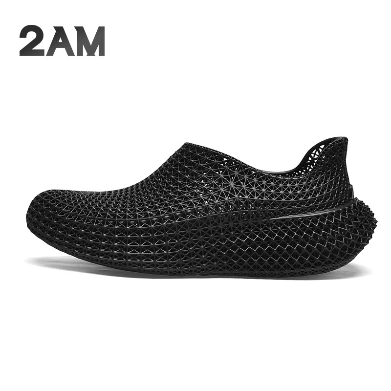 2AM· Rocker4D打印一体成型休闲鞋百搭时尚潮流男鞋春夏季3d打印鞋 石墨黑 38