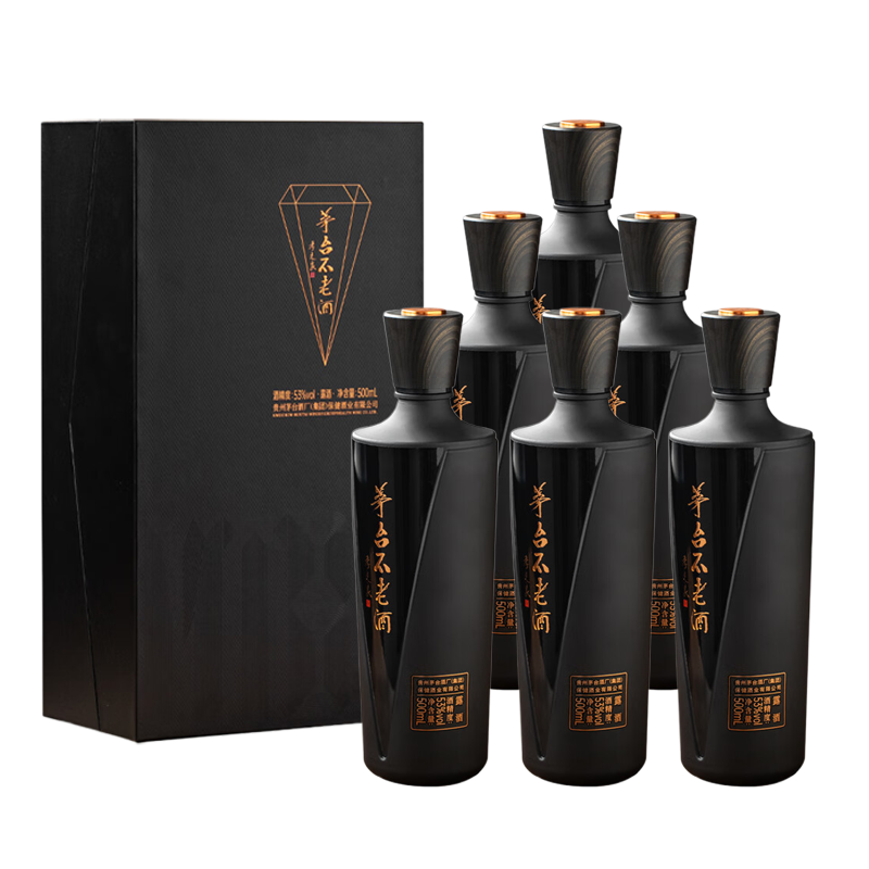 茅台（MOUTAI）贵州茅台集团出品 茅台不老酒53度500ml礼盒装【喜酒】收藏送礼 53度 500mL 茅台不老酒看见