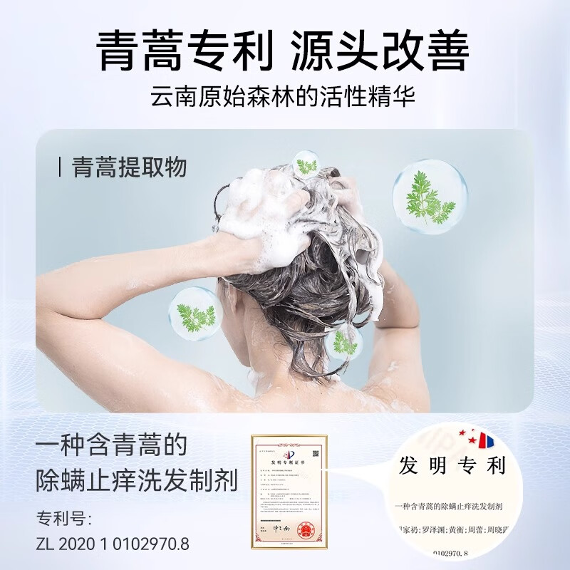 征服青蒿去屑控油洗发水护发素套装洗发乳膏露男女士学生七夕礼物 生姜洗发水+护发素800ml