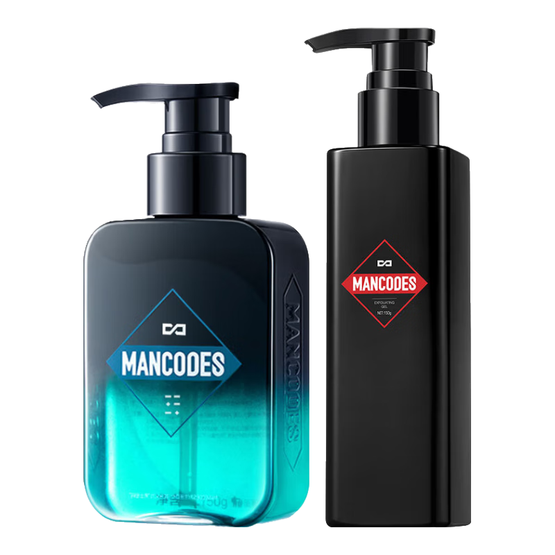 左顏右色去角質(zhì)凝膠面部死皮洗面奶男士專用套裝慕斯?jié)嵜鎲ㄠ娌看昴鄬?【清爽潔凈】控油洗面奶+去角質(zhì)