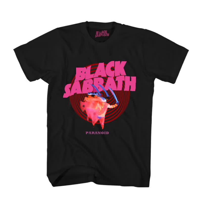 皇古迪Black Sabbath黑色安息日摇滚乐队重金属纯棉男士短袖T恤夏季朋克 黑色 S