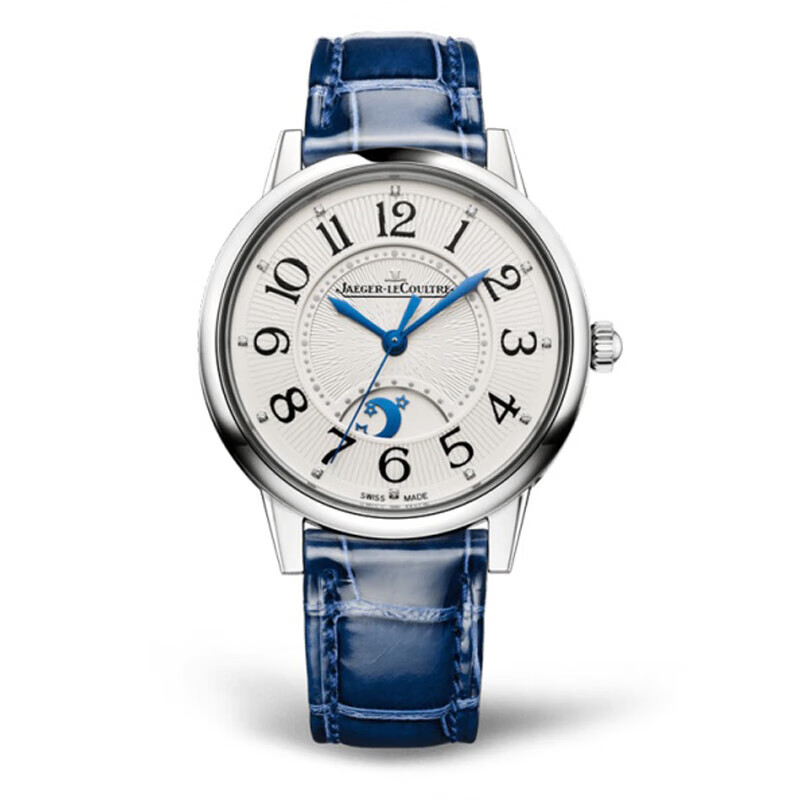 积家（Jaeger）约会系列 瑞士手表 皮带白盘 机械女表 34mm 3448410