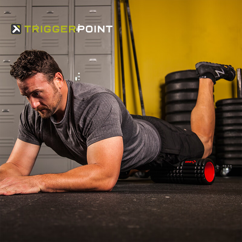 TRIGGERPOINT进口泡沫轴肌肉放松瘦小腿健身运动滚轴筋膜按摩棒狼牙棒瑜伽柱 约33cm空心款/硬度更强/分区设计