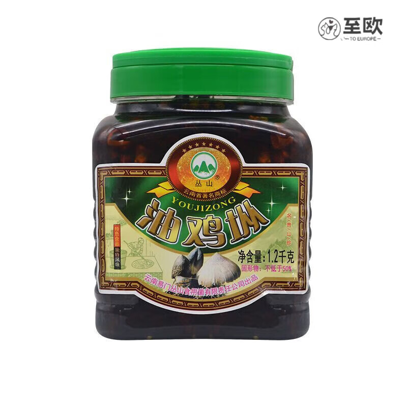璞匠云南特產(chǎn)雞樅菌醬油雞縱菌菇醬牛肝菌雞棕菌小吃零食拌飯醬下飯菜 【叢山牌】1200g油雞樅(香辣味)