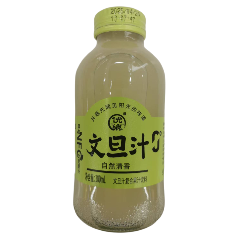 优飨文旦汁300ml瓶复合果汁饮料火锅烧烤解腻聚会休闲饮品 原味