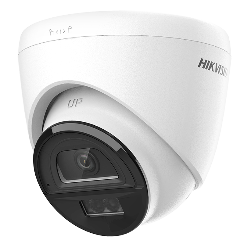 海康威视(HIKVISION)POE监控摄像头家用 2K高清全彩夜视室内外网络对讲摄像机半球家庭户外探头手机远程监控器安防设备 400万彩POE对讲E1P4M-P/K34H-LT 2.8MM焦距