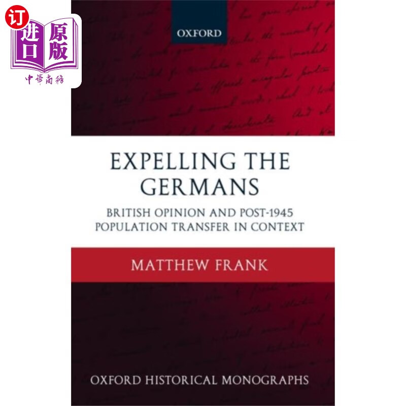 海外直订expelling the germans 驱逐德国人
