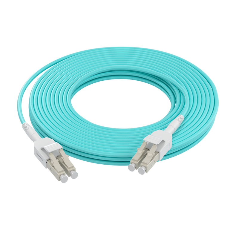 诺可信（Nokoxin）电信级铠装OM4万兆多模双芯光纤跳线LC-LC 铠装抗弯曲防鼠机房工程专用跳纤尾纤 铠装OM4万兆多模双芯Uniboot 50米