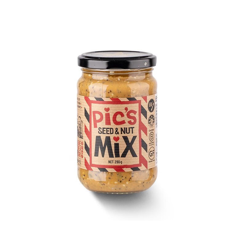 皮卡思Pic'S皮卡思什錦籽花生醬新西蘭原裝進(jìn)口添加健身早餐290g瓶 皮卡思什錦籽花生醬290g*1瓶