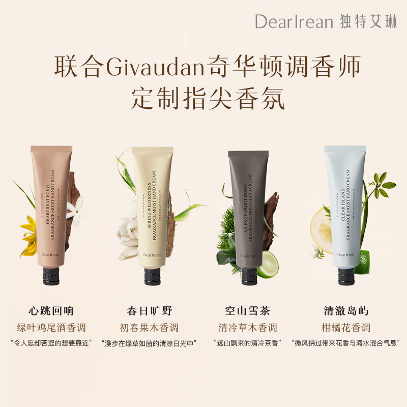 独特艾琳（Dear lrean）【新年推荐】指尖浪漫香氛礼盒护手霜保湿不油腻补水嫩肤伴手礼 手部礼遇香氛礼盒
