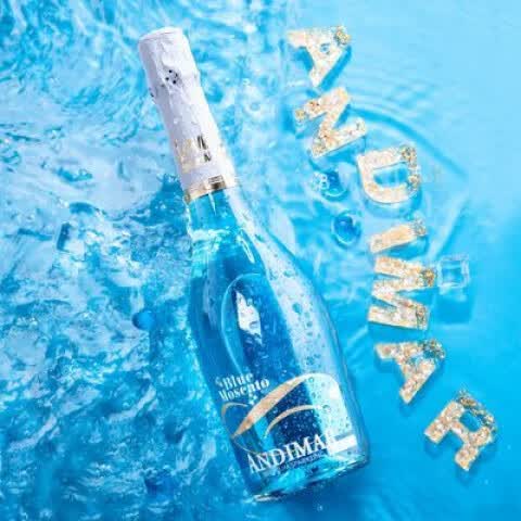 爱之湾谜蓝起泡葡萄酒配制酒750ml西班牙原瓶进口流沙香水蓝色 750mL1瓶