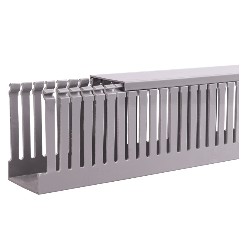 哲弘地pvc细齿线槽配电箱明装网线理线槽线槽u型布线槽密齿线槽 一根