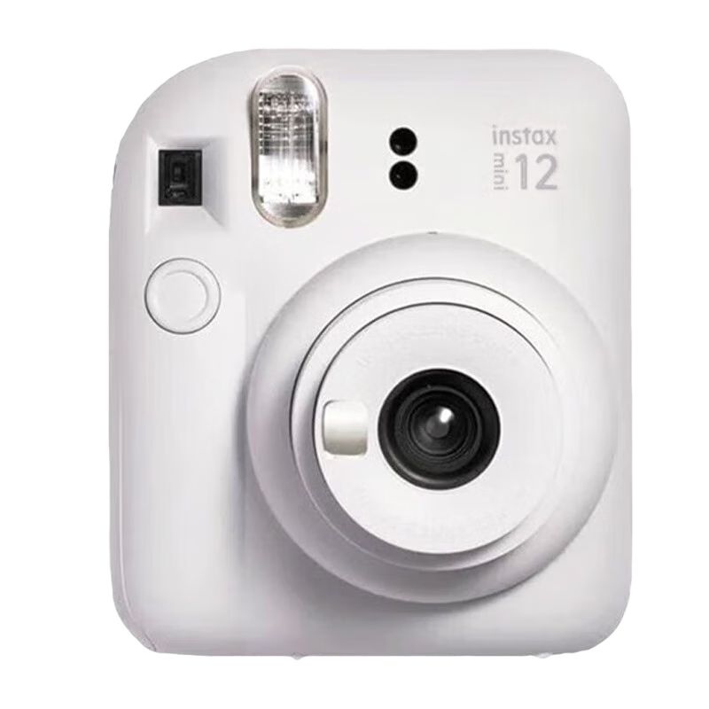富士（FUJIFILM）拍立得mini12 mini11/7/9升級款 相紙一次成像相機(jī)拍照生日送禮物 Mini12 茉莉白（現(xiàn)貨） 官方標(biāo)配+Ins風(fēng)相框+相冊+水晶殼