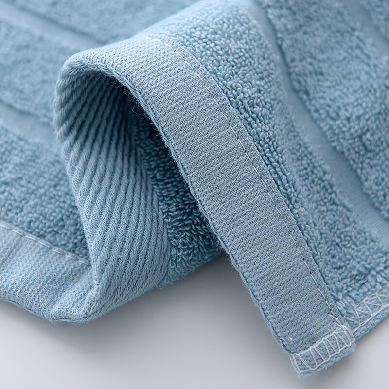 友得邦洗澡专用毛巾纯棉加长加厚吸水90厘米大号澡巾不褪色柔软亲肤 浅粉色-纯色横纹 1条 90cm*40cm