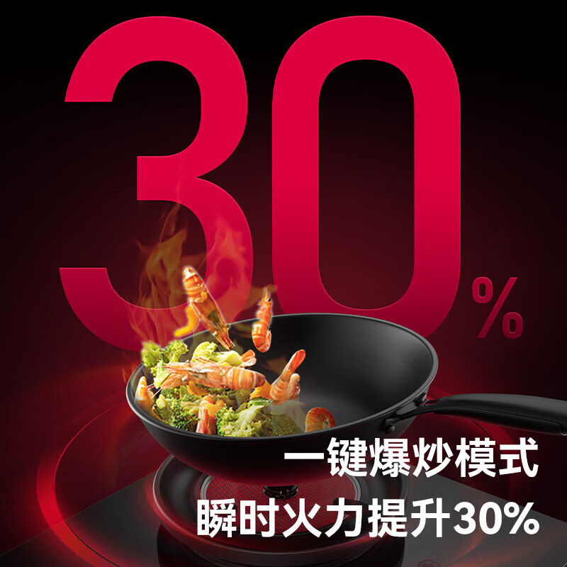 红日（RedSun）定时免改孔小底壳猛火70%热效率DX20聚能红外线灶具加厚防烫双灶 70%高热效率免改孔定时爆炒红外灶 DB10 天然气