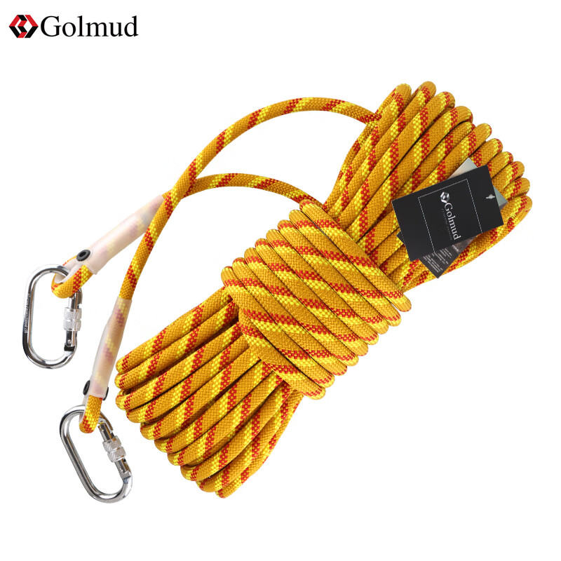 哥爾姆安全繩戶外攀巖速降繩登山繩動(dòng)力繩12mm高空作業(yè)繩錦綸繩子RL229 RL229-5米
