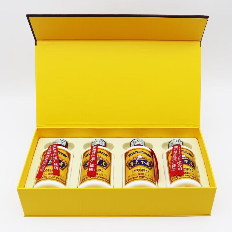 茅台茅台不老酒系列53度配制酒收藏送礼摆柜 新老包装随机发【喜酒】 125mL 24瓶 源自1984原箱6盒