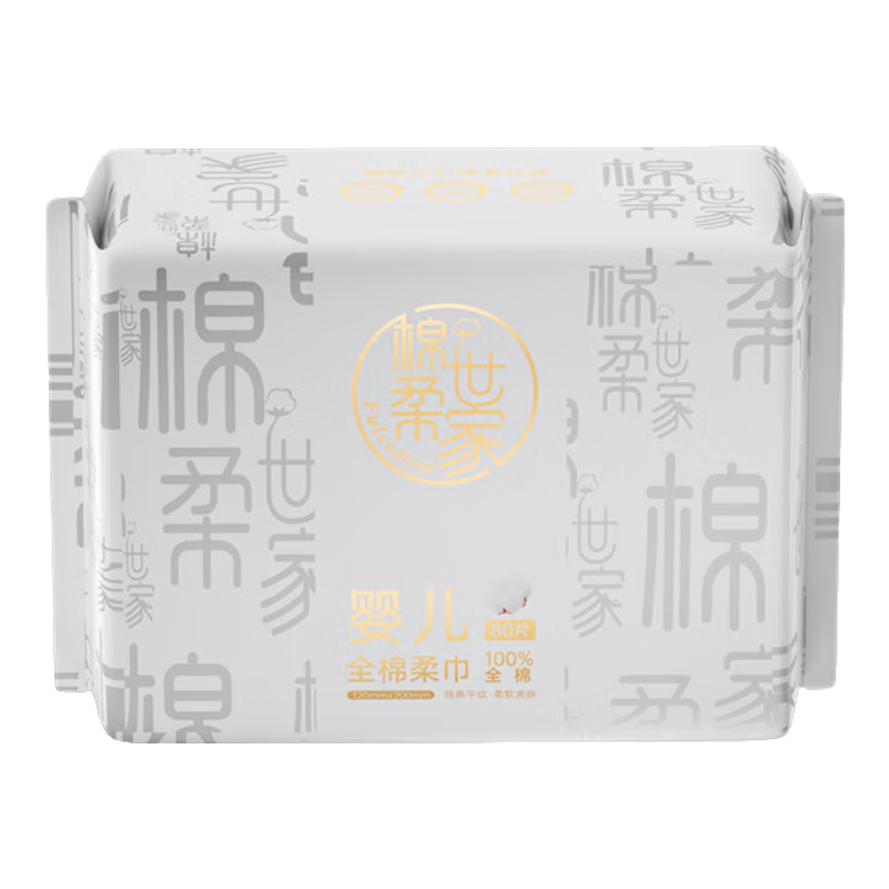 �������� FulCotton Ӥ������� ƽ��80�� 100%���� S�� ��ʪ���� �ɲ�ƨϴƨ 5.9Ԫ