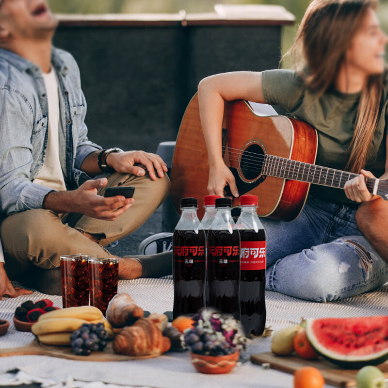 天府可樂（草本无糖款）可乐 汽水碳酸饮料大瓶装国产整箱0蔗糖0卡0脂肪 *450ml（无糖款）*12瓶