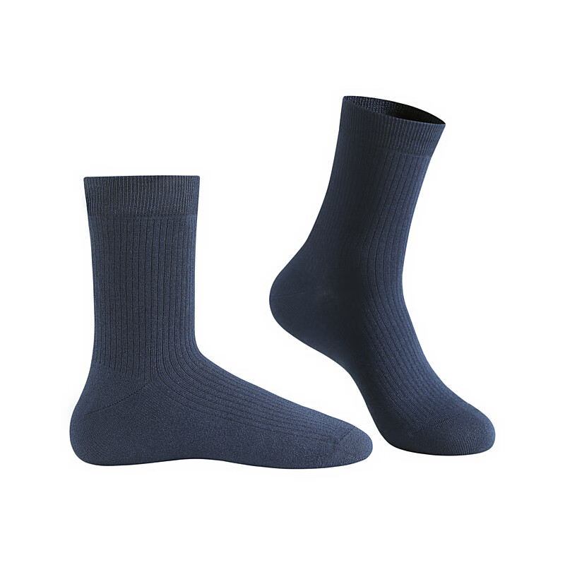 汉麻世家(HANP)HANP汉麻世家男士蓝色弹力休闲透气商务袜 蓝色 M 24-26c