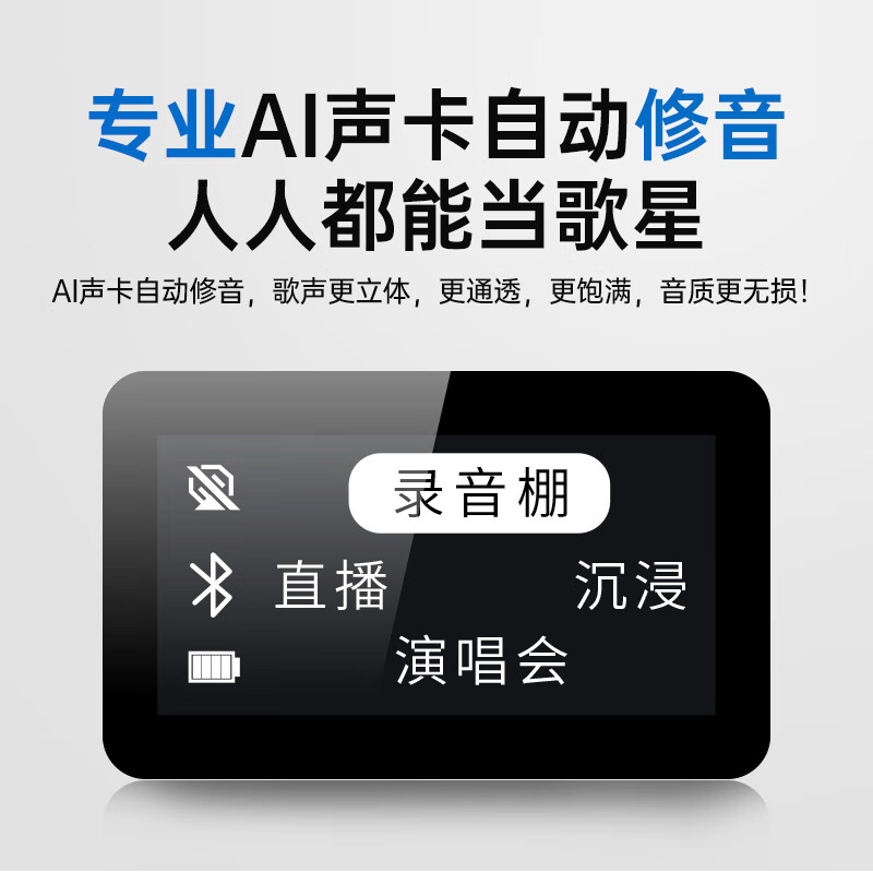 魅鸟智屏音响麦PLUS话筒音响一体自带声卡麦克风 全民k歌直播家用套装 主播户外唱歌录音设备 36W满配经典PLUS(上一代旗舰)【性价比之选】