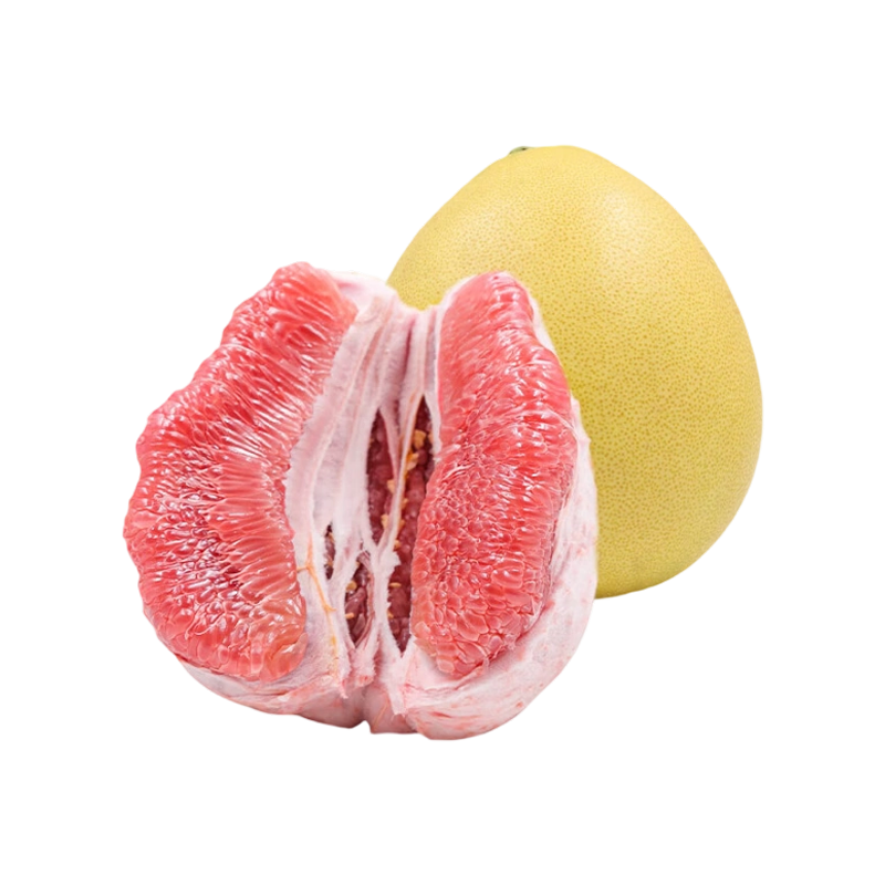 京鮮生 梅州紅心蜜柚2粒裝 凈重4-4.5斤 紅肉柚子 生鮮水果源頭直發(fā)包郵