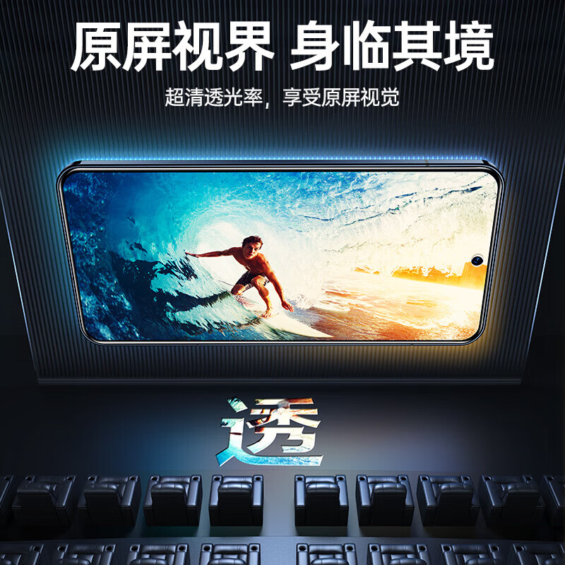 小寸心华为优畅享50钢化膜华为优畅享50Plus保护膜华为优畅享30E高清防爆防指纹手机膜抗蓝光贴膜 华为优畅享50高清1片