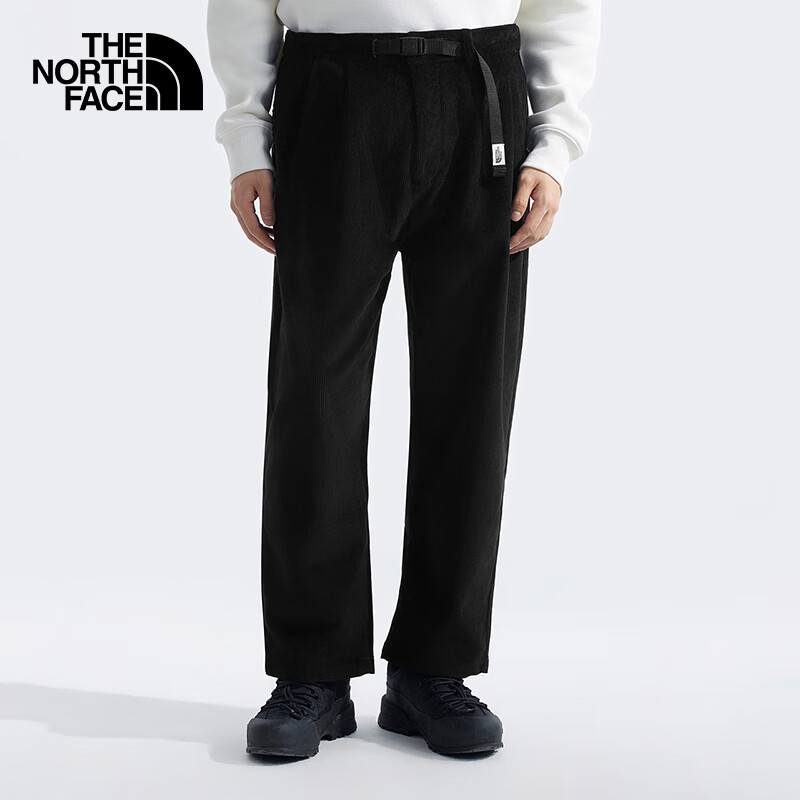 The North Face北面休闲裤男户外保暖时尚灯芯绒长裤8AHG 黑色/JK3 36