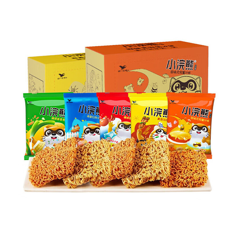 统一小浣熊干脆面整箱小当家儿时怀旧宿舍解馋干吃点心面小吃零食 【整箱60包】小浣熊干脆面