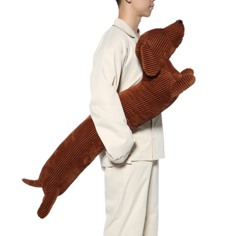 野兽派（THE BEAST）家居腊肠狗条形抱枕井柏然同款靠垫午睡枕靠枕颈枕腰枕*七夕礼物 腊肠狗条形抱枕