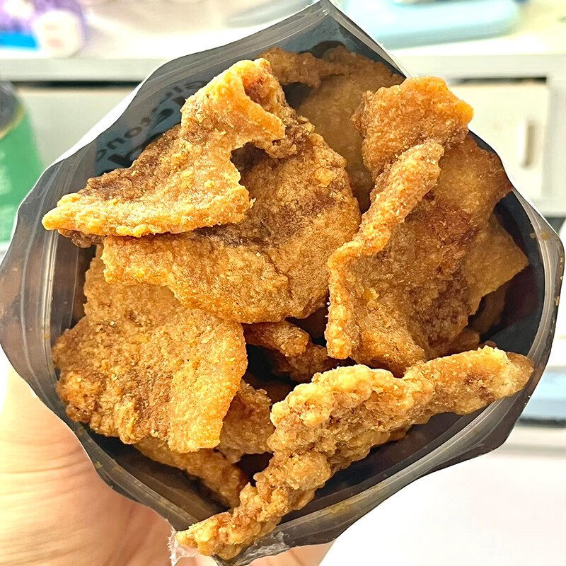 不多言猪油渣零食香酥脆皮五花肉粕脂青岛特产脆哨即食网红小吃休闲食品 【3包/150g】原味*1包+烧烤味*1包+香辣味*1包
