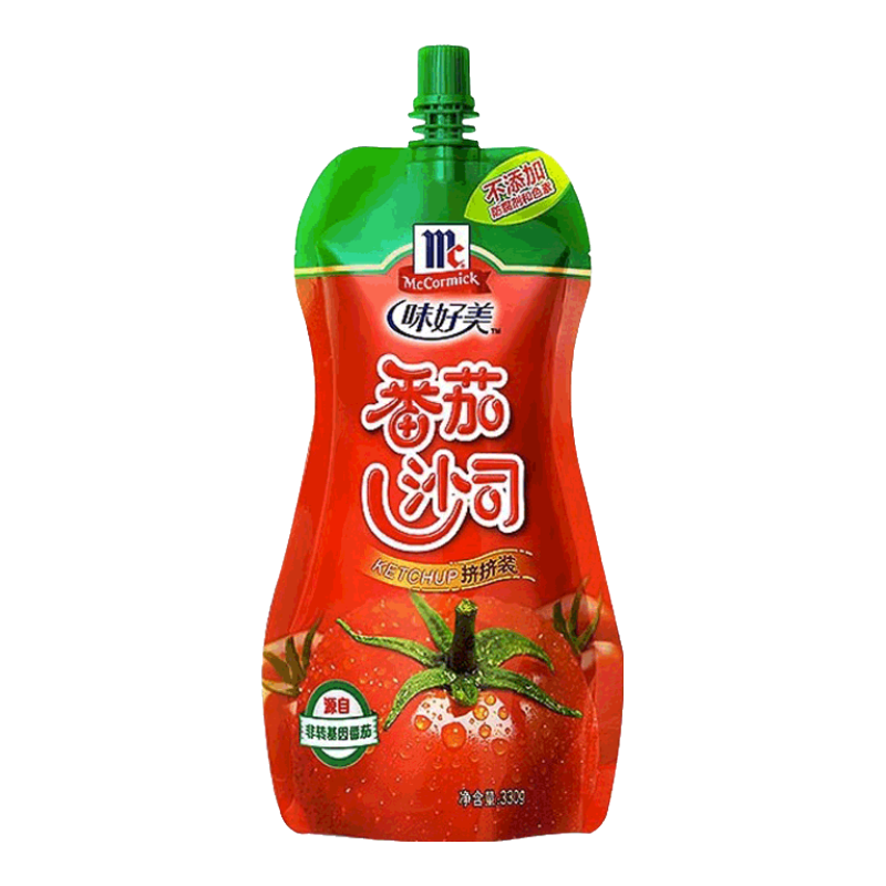 味好美番茄沙司擠擠裝330g*3袋 番茄醬廚房原料 意面薯?xiàng)l手抓餅調(diào)味醬料 味好美番茄沙司330g【體驗(yàn)裝】