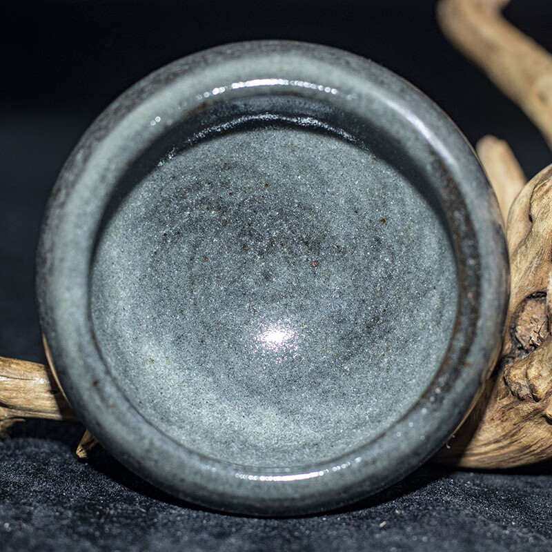 精品柴烧【灰贝盏】宋风古韵 邱琴芳 建阳建盏主人杯 口径6 b94