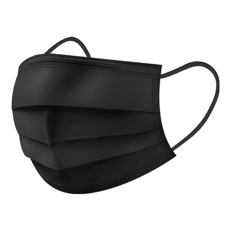 一次性医用外科口罩三层防护灭菌级成人外科防病毒细菌雾霾防风 成人【外科灭菌级】黑色10只