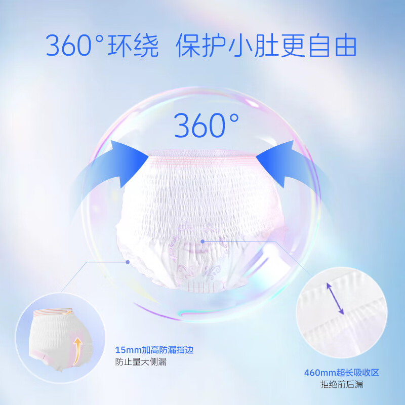 臻爱朵朵【医护级更安心】安睡裤生理期专用夏季超薄防漏裤型卫生巾 M 30条 60-120斤 【医护级-加倍瞬吸】