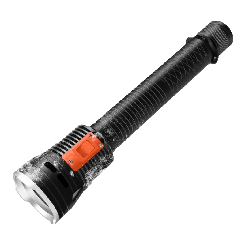 獵途XL36專(zhuān)業(yè)潛水手電筒充電超亮防水深潛水陸兩用強光水下專(zhuān)用照明燈 黃光-XL36潛水手電【6電+6充】