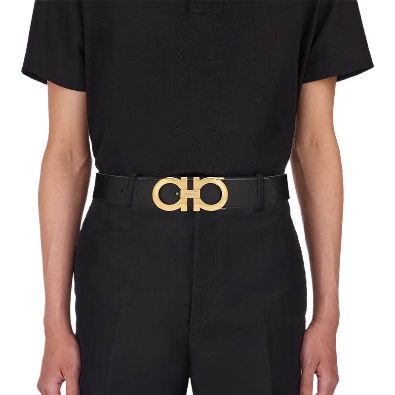 菲拉格慕(Ferragamo)男士雙面可調(diào)節(jié)牛皮腰帶皮帶 675542 586940 110