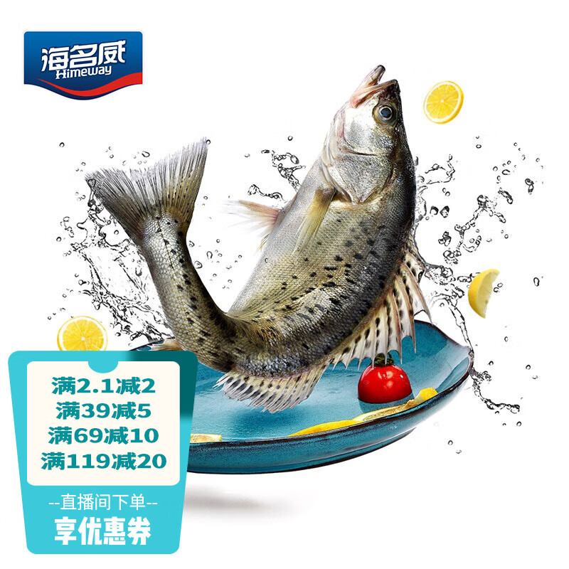 海名威 冷冻三去海鲈鱼450g/条 (配料包)深海鱼 生鲜鱼类 海鲜水产