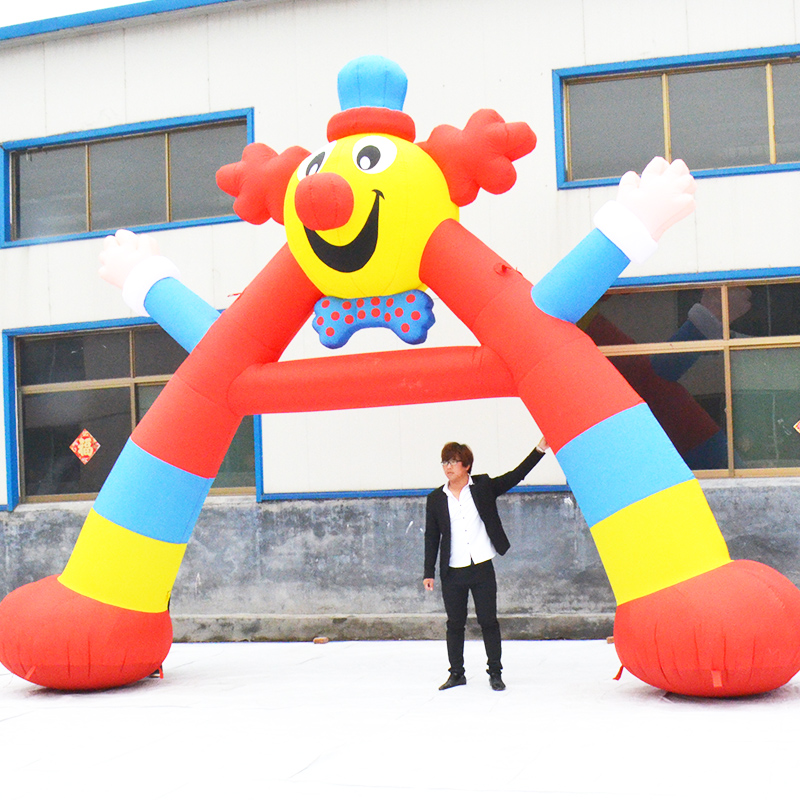 lgqm/龙港气模2022新款开业拱门充气卡通拱门气模庆典小丑幼儿园彩虹