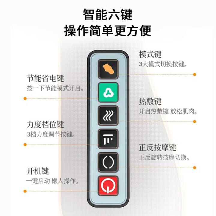 荣事达全方位按摩器枕头多功能颈椎按摩仪颈部腰部背部功能腰椎靠垫全身电动肩部揉捏枕全身揉捏靠垫 【旗舰款】升级电机高频按摩+三档调节8D包裹+艾灸