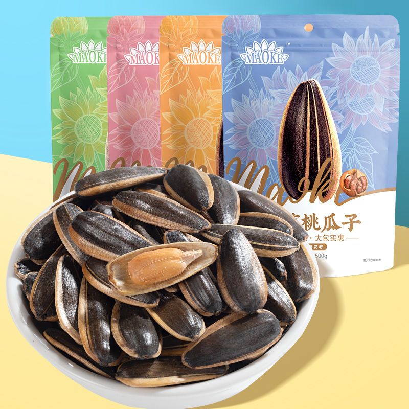 洽洽 毛嗑瓜子500g原味焦糖山核桃瓜子五香味葵花籽炒货大颗粒零食 500g1袋 五香味*1袋