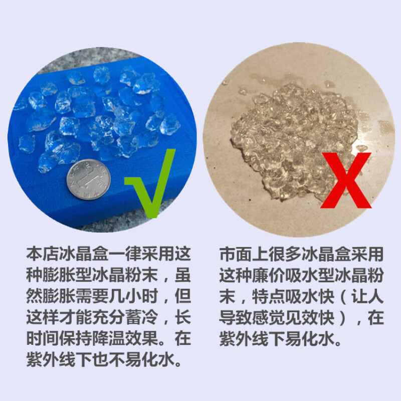 奥克斯适配通用空调扇冰晶盒冷风机制冷冰晶保温箱冷藏冰板冰袋快递