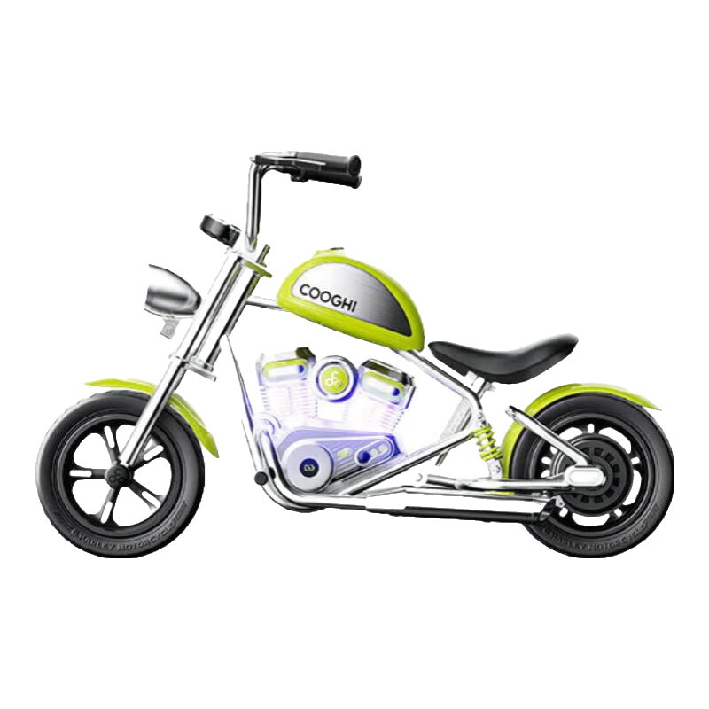 酷騎E3雷神兒童電動摩托車兩輪電動車3-12歲童車可坐大人小電摩  櫻霞粉【智能儀表盤 |聲光聲效】+輔助輪