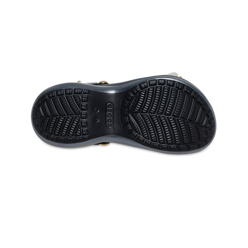 卡骆驰（CROCS）璀璨珠花小鲸鱼洞洞鞋时尚百搭包头女鞋|211519  黑色-001 39 (250mm)